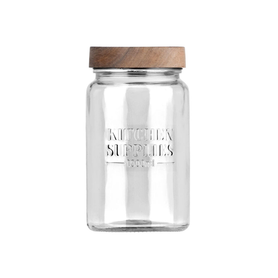 ESTIA ΔΟΧΕΙΟ ΑΠΟΘΗΚΕΥΣΗΣ ALLURE ΓΥΑΛΙΝΟ 1000ml 10x10x18cm