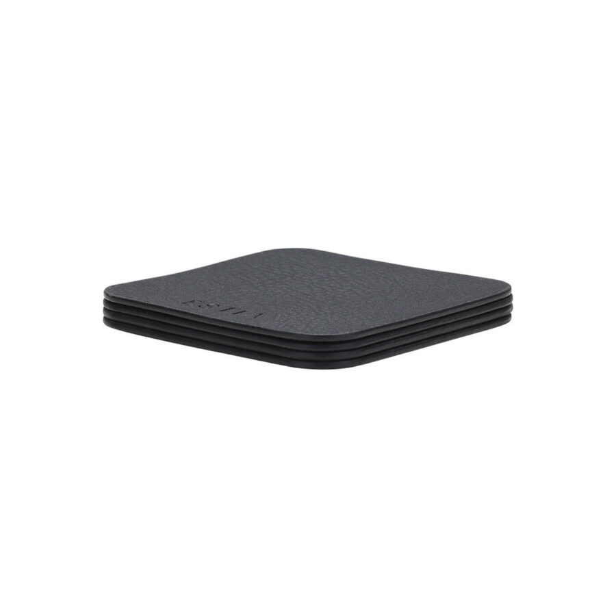 ESTIA ΣΟΥΒΕΡ ALLURE PVC 10x10cm ΜΑΥΡΟ  ΣΕΤ 4 ΤΕΜ.