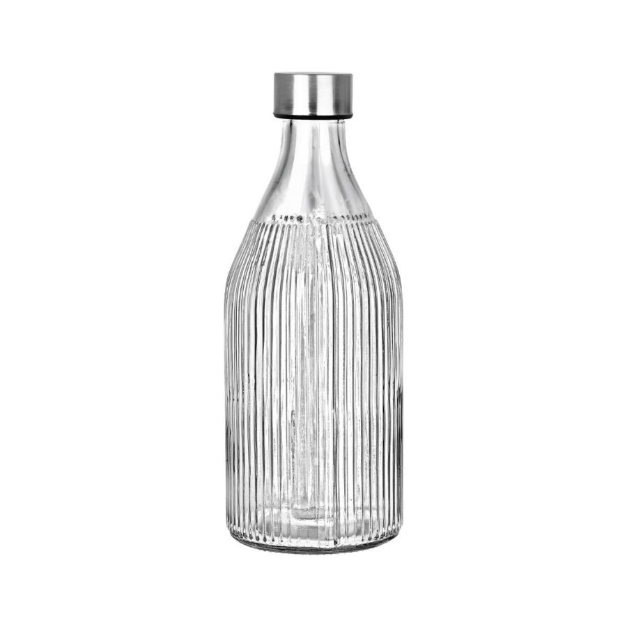 ΜΠΟΥΚΑΛΙ ΓΥΑΛΙΝΟ 1000ml ΜΕ ΑΝΟΞΕΙΔΩΤΟ ΚΑΠΑΚΙ