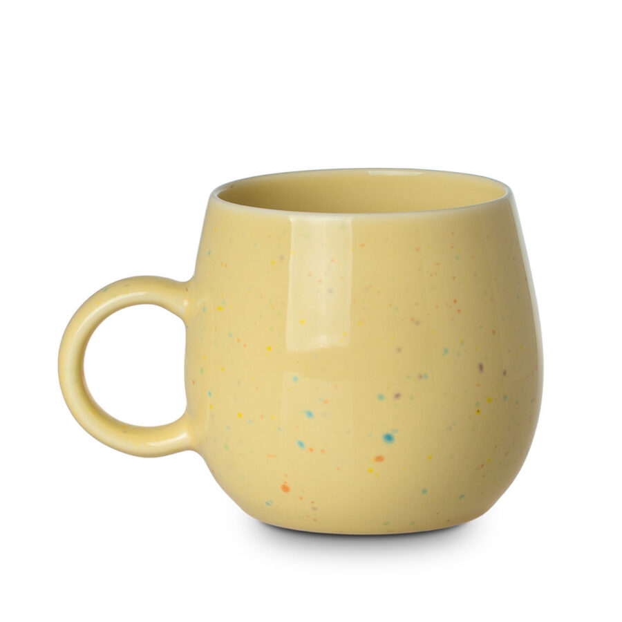 ESTIA ΚΟΥΠΑ SPECKLE POP NEW BONE 480ml ΚΙΤΡΙΝΗ