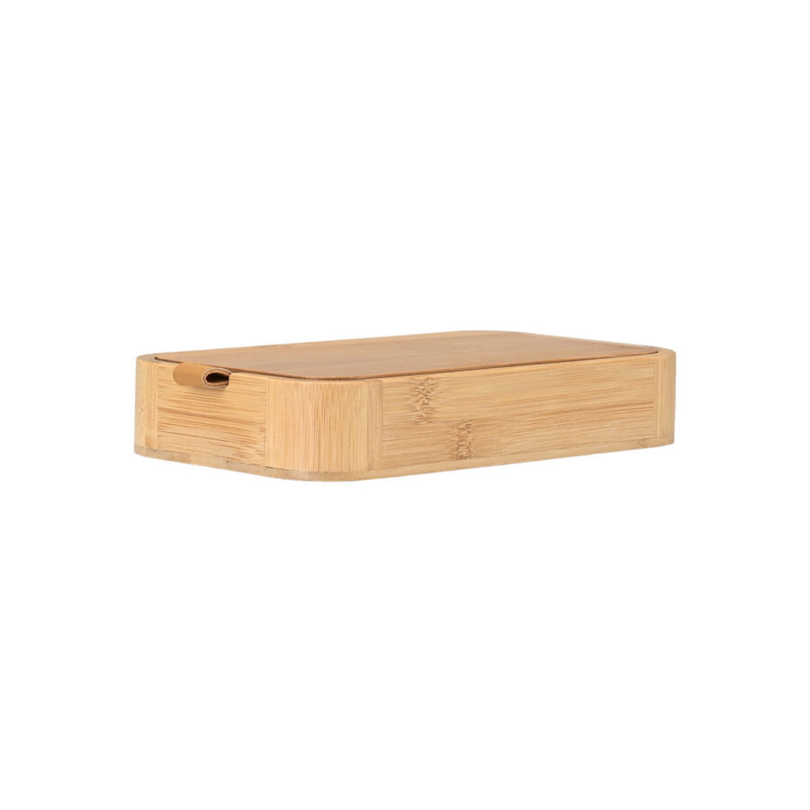 ESTIA ΚΟΥΤΙ ΟΡΓΑΝΩΣΗΣ ΚΑΙ ΑΠΟΘΗΚΕΥΣΗΣ BAMBOO ESSENTIALS ΜΕ ΚΑΘΡΕΦΤΗ 23x13,50x4cm